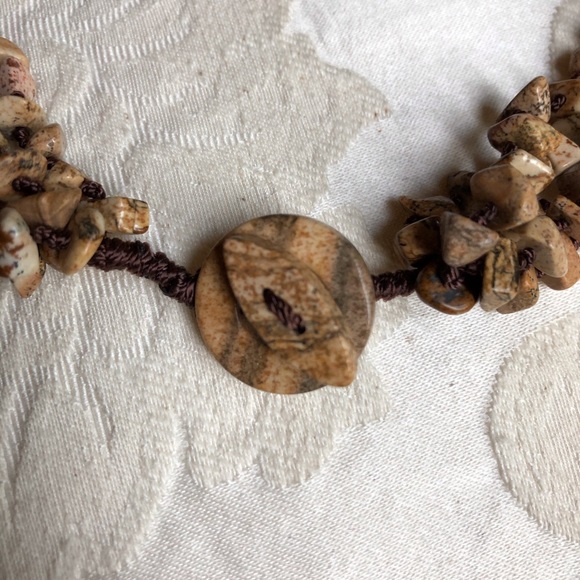 Picture jasper necklace.  Beautiful and never worn - Picture 3 of 4